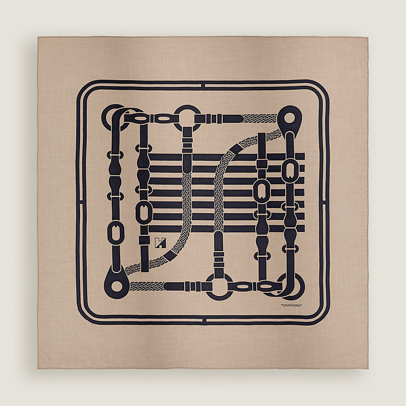 Coaching twill applique scarf 120 | Hermès Mainland China